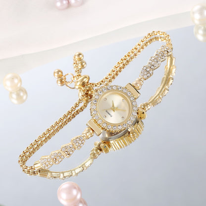 Reloj de cuarzo para mujer con pulsera ajustable