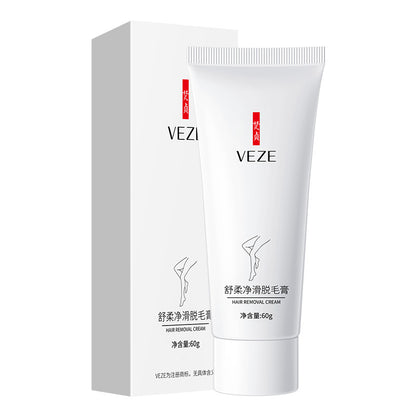 VEZE Smooth and Soft Hair Removal Cream for Underarms, Arms, Legs, and Full Body