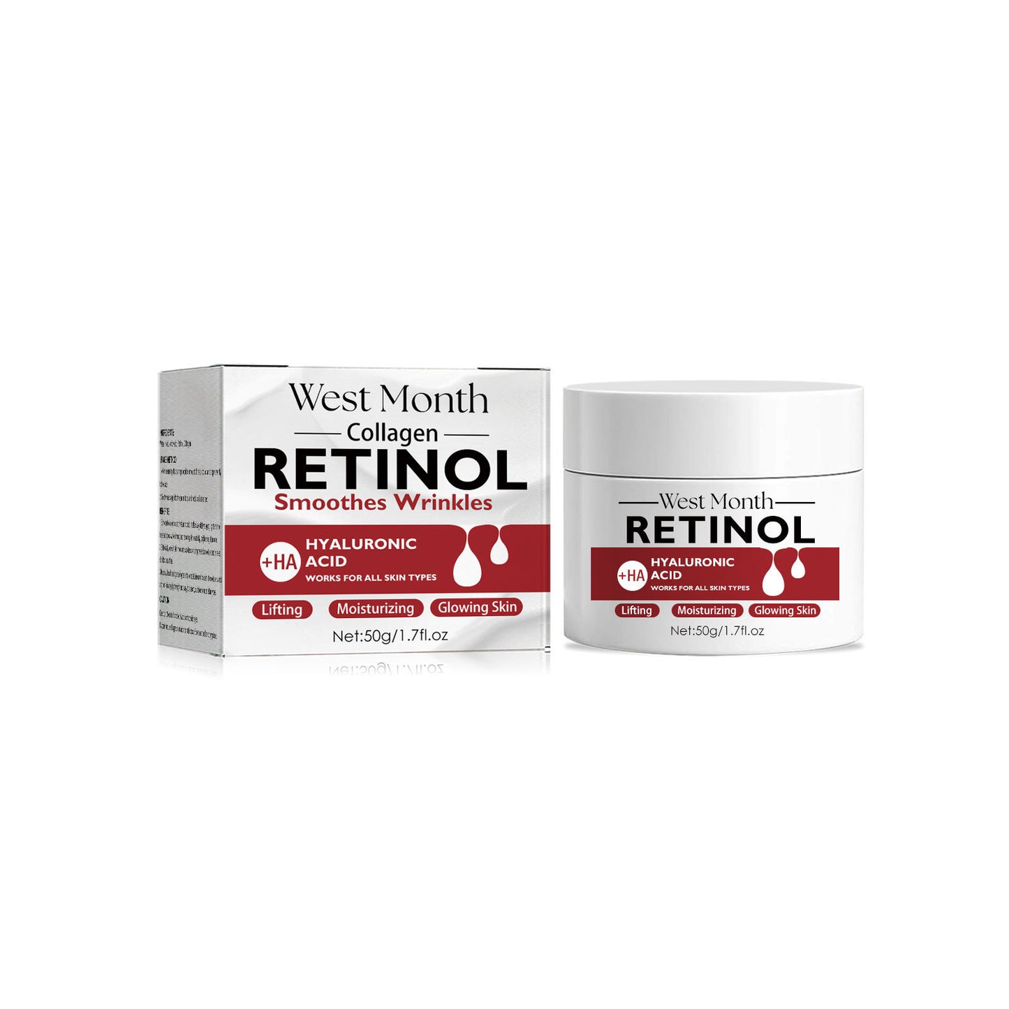 WEST MONTH College Retinol Anti-Aging Nourishing and Firming Skin - Wrinkle-Fighting Face Cream - Buy 3 Pay For 2