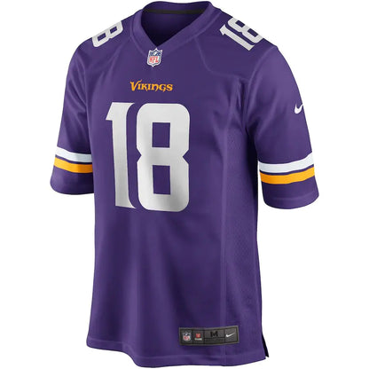 Camiseta de la NFL de Justin Jefferson de Minnesota Vikings para hombre, color morado