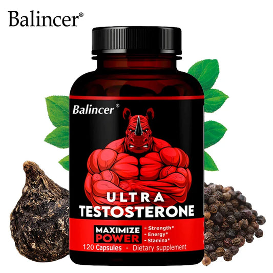 Super Powerful Men's Energy Booster, Boost Sexual Performance - High Potency, Endurance, Power and Strength, Fights Fatigue, Supports Immune System Health