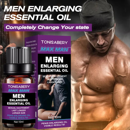 MAX MAN Penis erection enlargement essential oil increases growth prolongation delay cream men's ejaculation extender sex toy 10ml