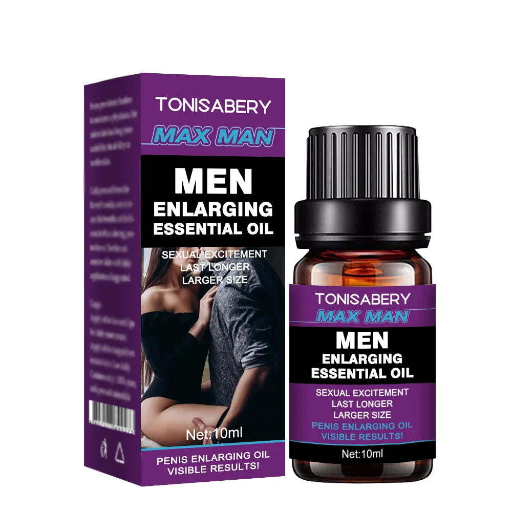 MAX MAN Penis erection enlargement essential oil increases growth prolongation delay cream men's ejaculation extender sex toy 10ml