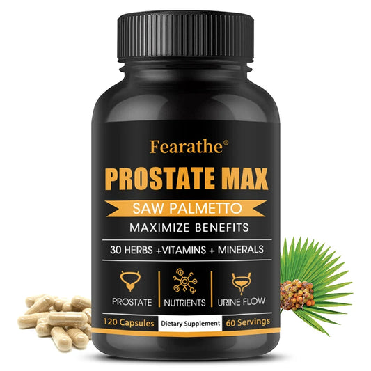 Fearathe Saw Palmetto Prostate Supplement - Promotes Prostate Health, Urinary Health and Hair Growth