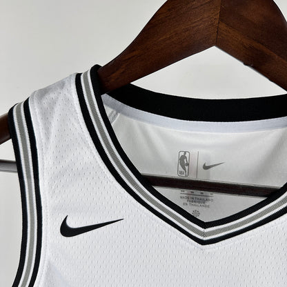 2024/25 Spurs WEMBANYAMA # 1 White Kids NBA Jersey