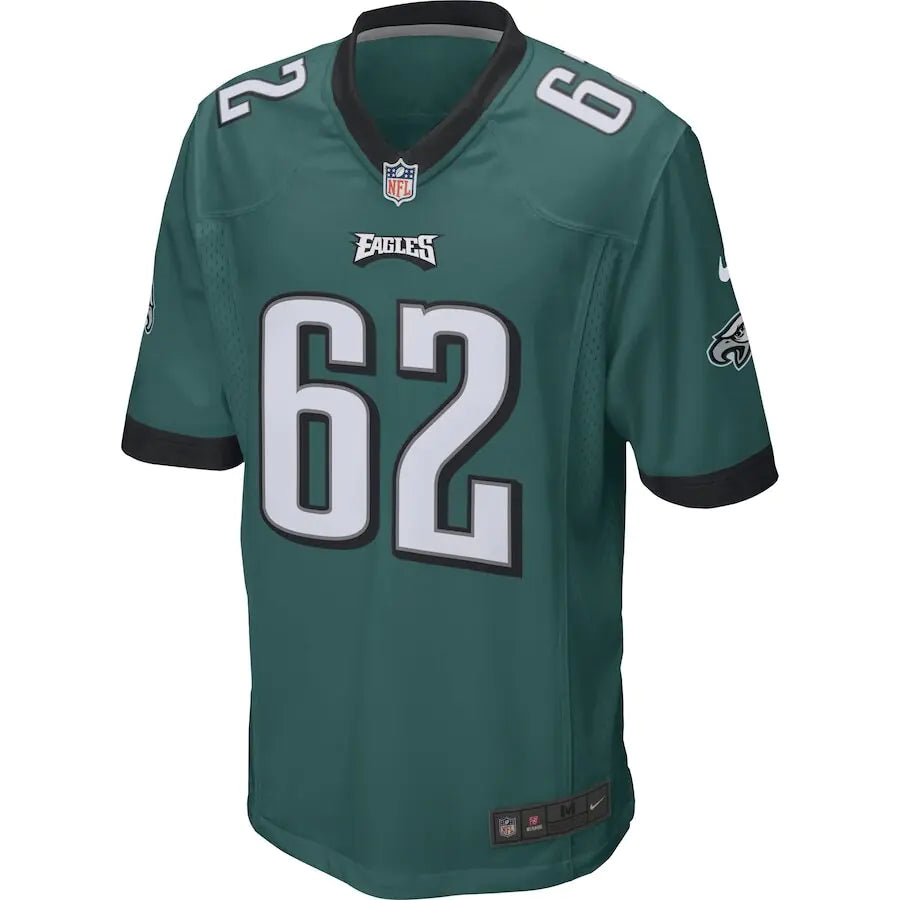 Camiseta verde medianoche de Jason Kelce de los Philadelphia Eagles para hombre