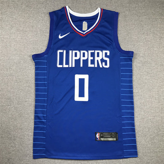 Los Angeles Clippers WESTBROOK # 0 Blue NBA Jersey