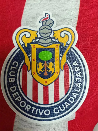 2024-25  Chivas Home Player Version Soccer Jersey