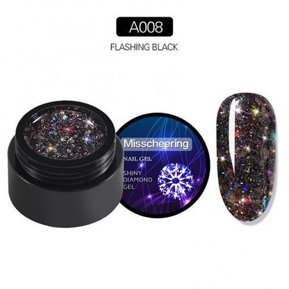 MISSCHEERING Nail Art Diamond UV Esmalte de uñas Pegamento