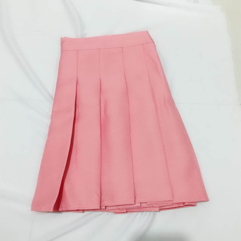 Spring And Summer Jk White A-line New Korean Version High Waist Short Skirt