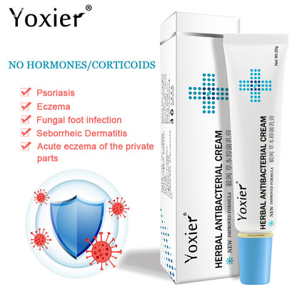 YOXIER Herbal Antibacterial Cream for Psoriasis, Eczema, and Dermatitis – Herbal Care Cream for Itching, Redness, and Peeling