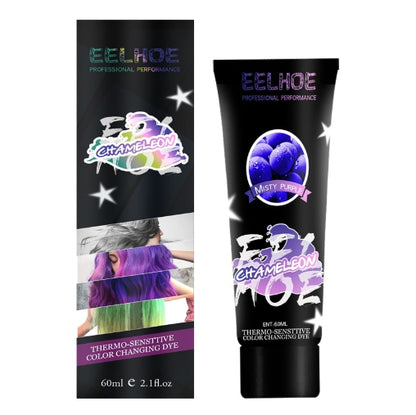 EELHOE Heat-Sensitive Color-Changing Temporary Hair Dye - Yellow in Cold, Green in Warm Temperatures