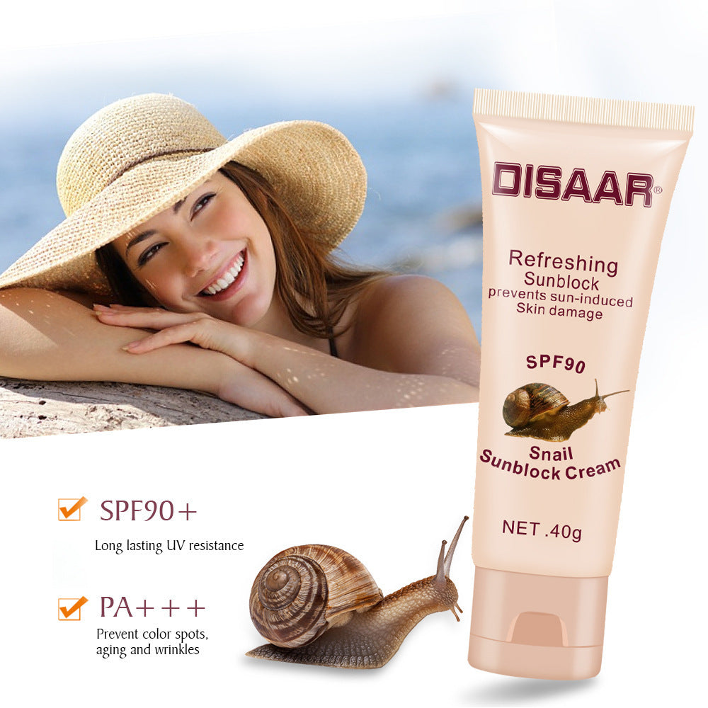 DISAAR Waterproof Concealer Anti-Sweat Anti-Aging Sunscreen Lotion Cream for Sensitive Skin SPF 90+ PA++++