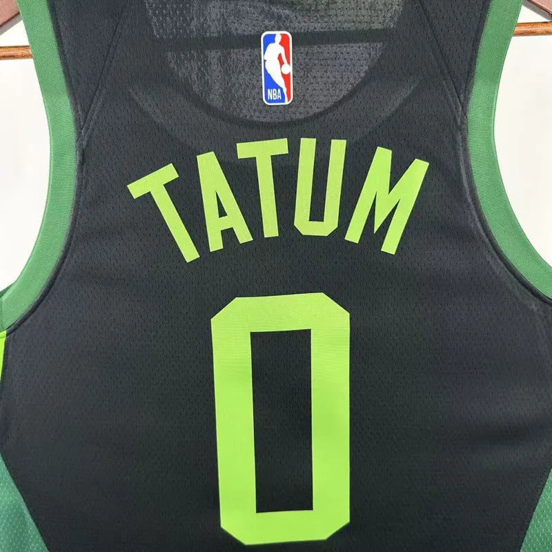 2024-25 CELTICS TATUM #0 Black City Edition Top Quality Hot Pressing NBA Jersey