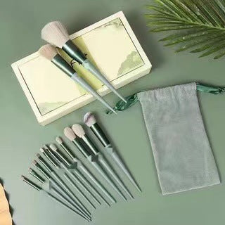 Juego de 13 brochas de maquillaje: brocha para corrector, rubor, polvos, sombras de ojos, iluminador, brocha para base y herramientas de belleza