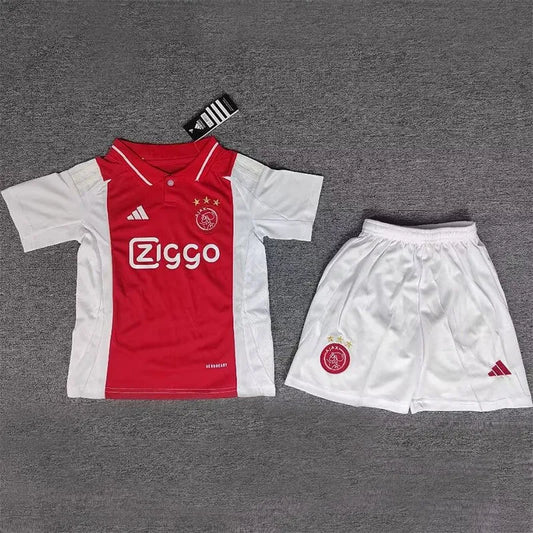 2024-25 Ajax Home Kids Soccer Jersey Suit