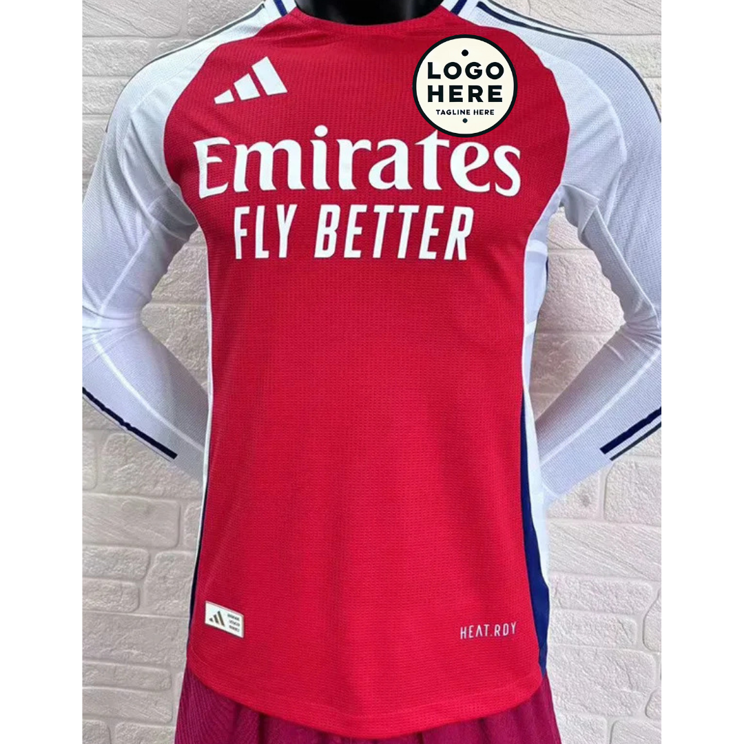 2024-25 ARSENAL Home Long Sleeve Player Version Soccer Jersey