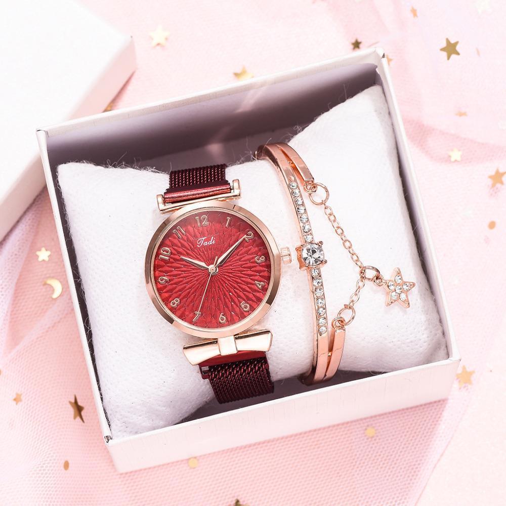 Women's Digital Alloy Leather Strap Watch