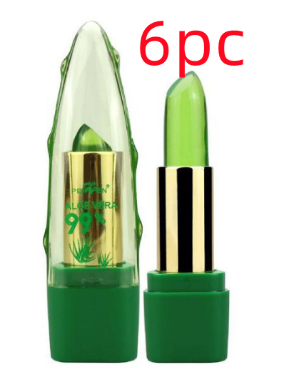 PEINEN Aloe Vera Gel, Color Changing Lipstick, Brightening Moisturizing Anti-Drying, Desalination Fine Grain Lip Balm Care