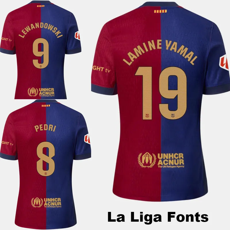 2024-25 Barcelona Home Kids Soccer Jersey Suit