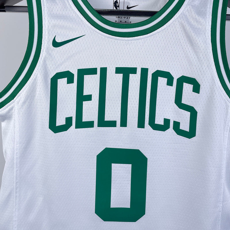 Boston Celtics TATUM #0 White Kids NBA Jersey