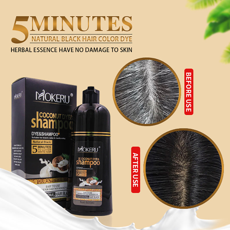 MOKEREU Natural Coconut Oil Infused Hair Dye 500ml