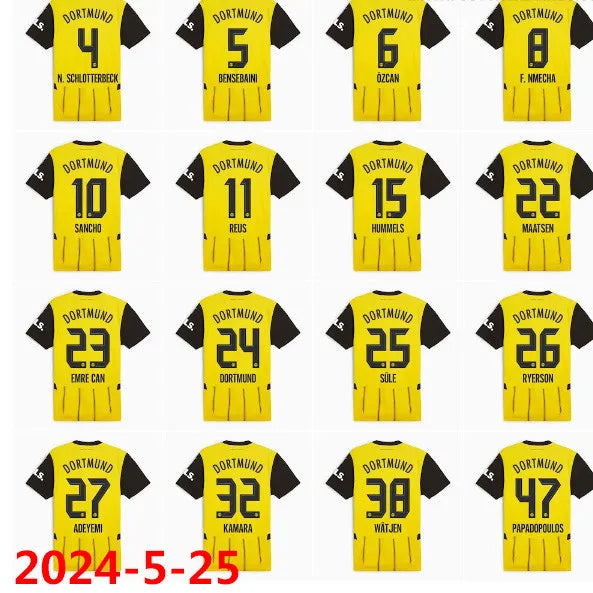 2024-25 Dortmund Home Player Version Soccer Jersey