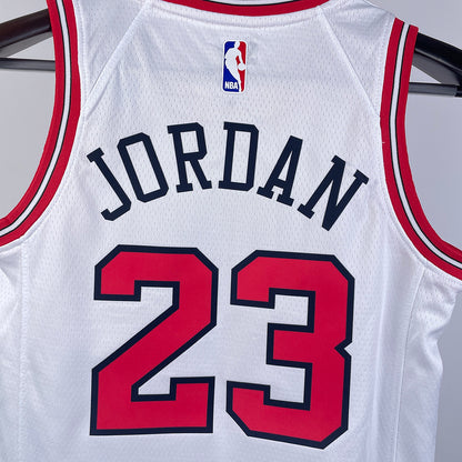 Chicago Bulls JORDAN #23 White Kids NBA Jersey