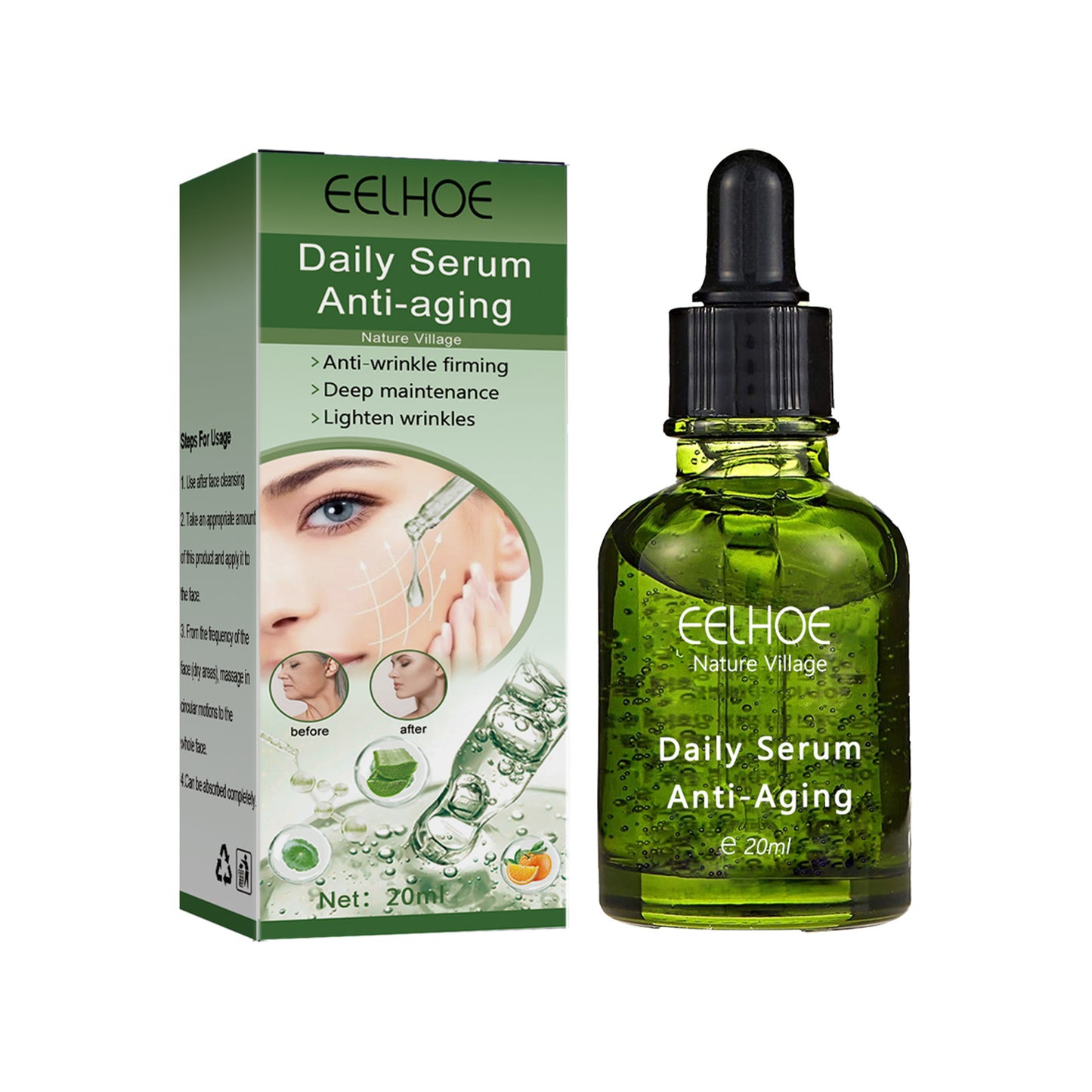 EELHOE Deep Anti-Wrinkle Firming and Brightening Face Serum