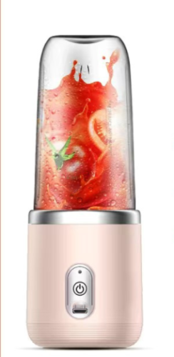 6 Bıçaklı Taşınabilir Blender-Mini Meyve Sıkacağı Bardağı Smoothie USB Şarjlı