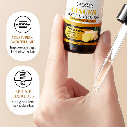 SADOER Ginger Hair Treatment Oil - Anti-Hair Loss Formula