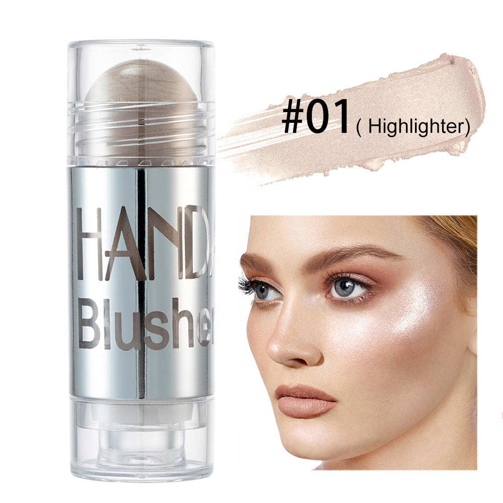 HANDAIYAN Stick Cheek Blush Shimmer Face Makeup Highlighter Bronzer Contour Cream Long-Lasting Cosmetic - Waterproof, Long-Lasting Effect