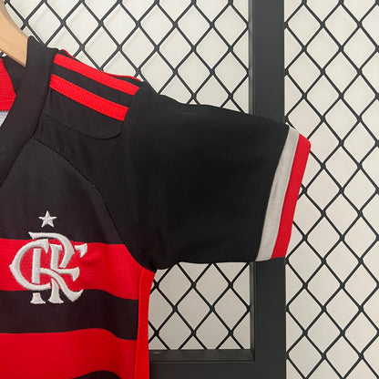 2024-25 Flamengo Home Kids Soccer Jersey