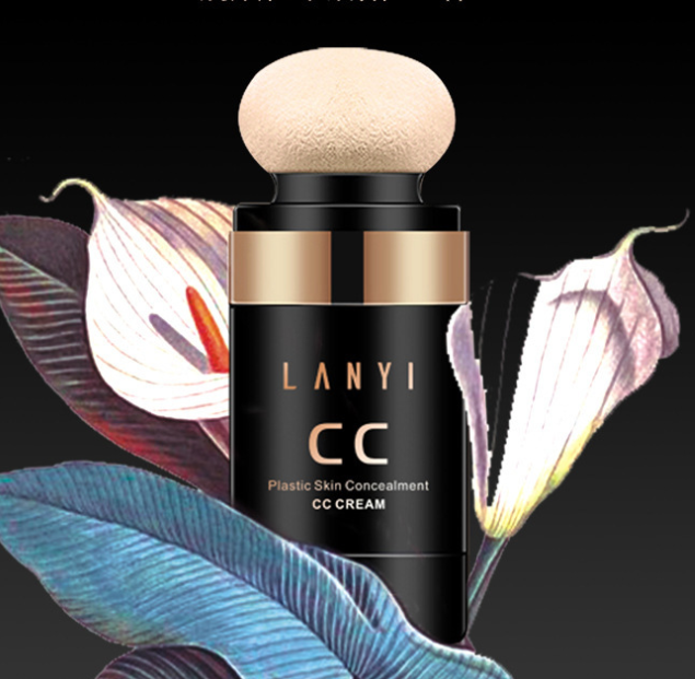 كريم LANYI Air Cushion CC - مبيض، يتحكم في الزيوت، مخفي، منتج مكياج أساس مرطب 30 جرام