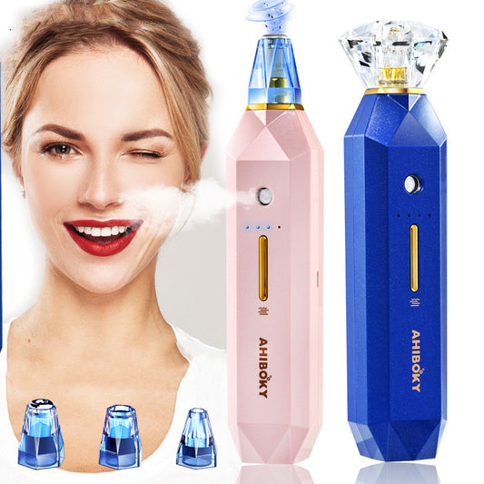 AHIBOXY 2-IN-1 Blackhead Remover - Vacuum Pore Cleaner Acne Remover Skin Moisturizer Nose Facial Cleanser