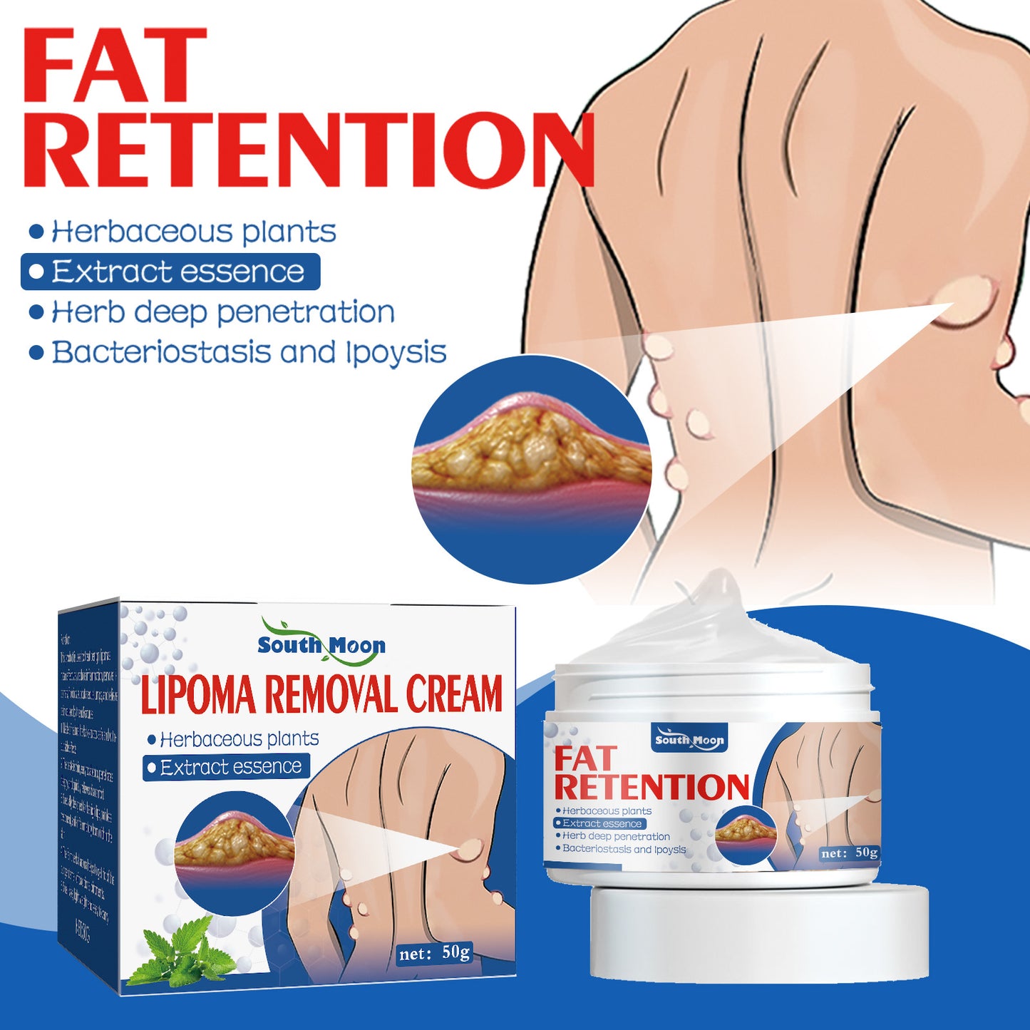 SOYTH MOON Crema reparadora para eliminar grasa y lipomas 50 g