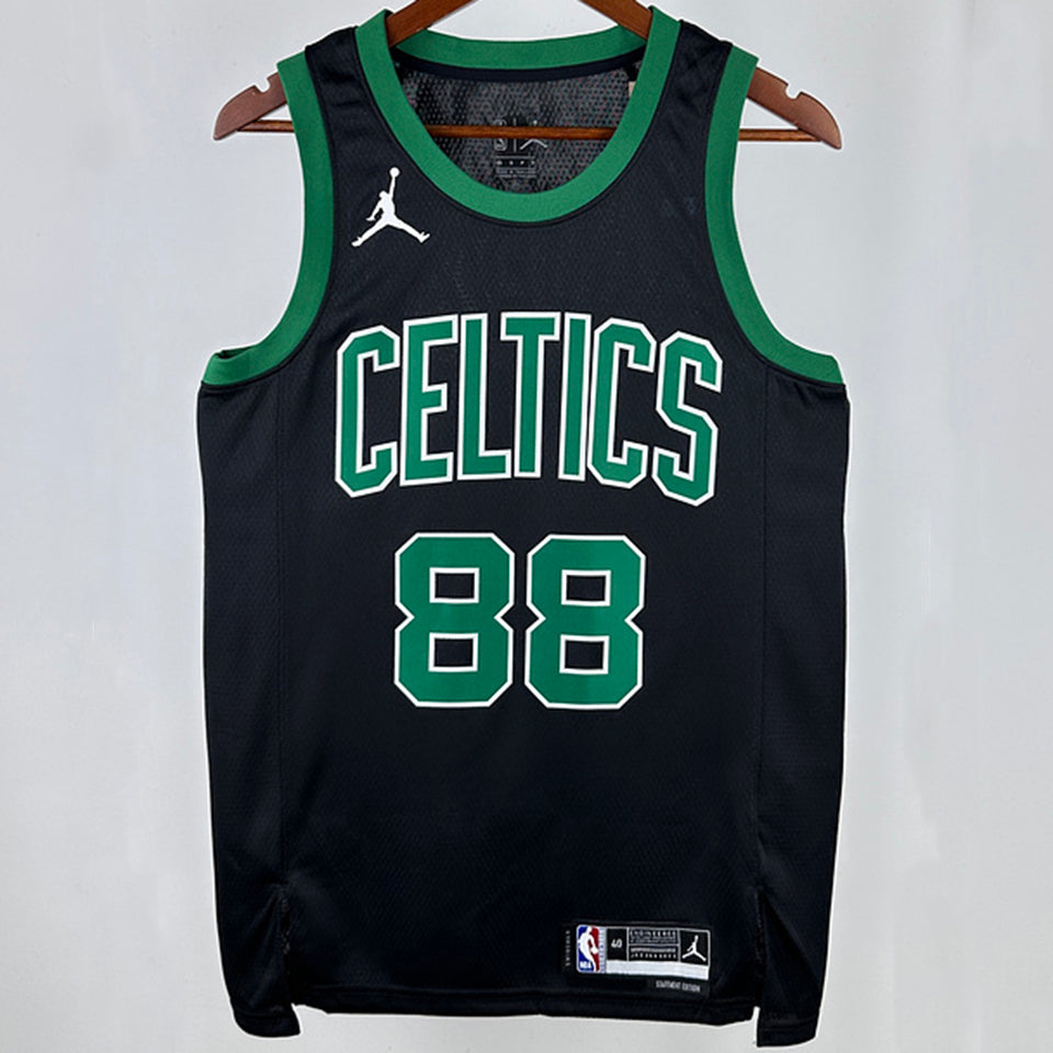 2025 Celtics QUETA #88 Black NBA Jerseys