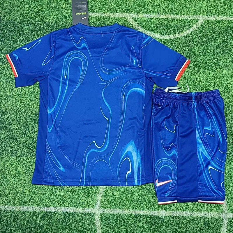 2024-25 Chelsea Home Kids Soccer Jersey Suit