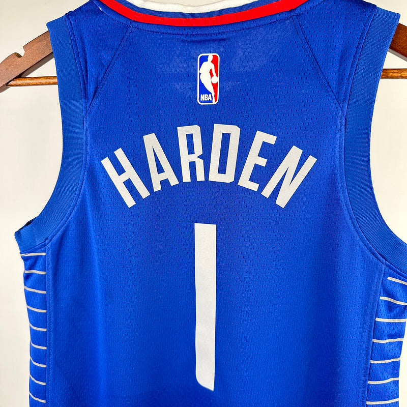 Clippers HARDEN #1 Blue Kids NBA Jersey