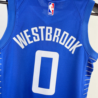 Clippers WESTBROOK #0 Blue Kids NBA Jersey