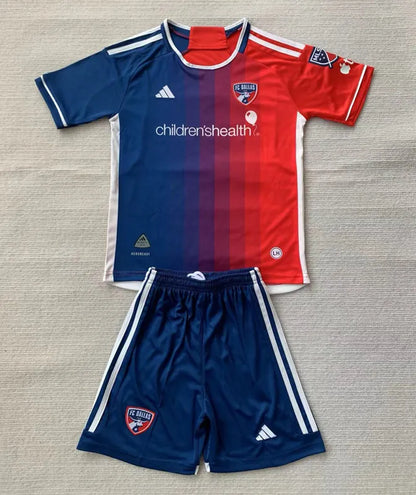 2024-25 Dallas FC Home Kids Soccer Jersey