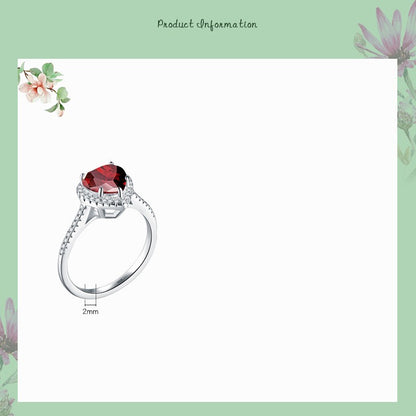 Diamond Love S925 Silver Pandora Ring