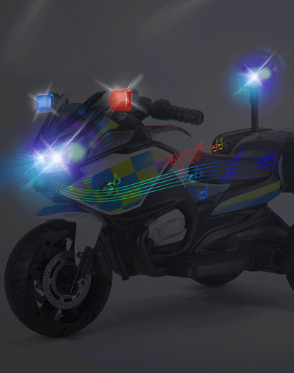 Children's Electric Police Lamp Rechargeable Motorcycle