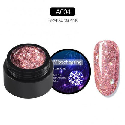 MISSCHEERING Nail Art Diamond UV Esmalte de uñas Pegamento