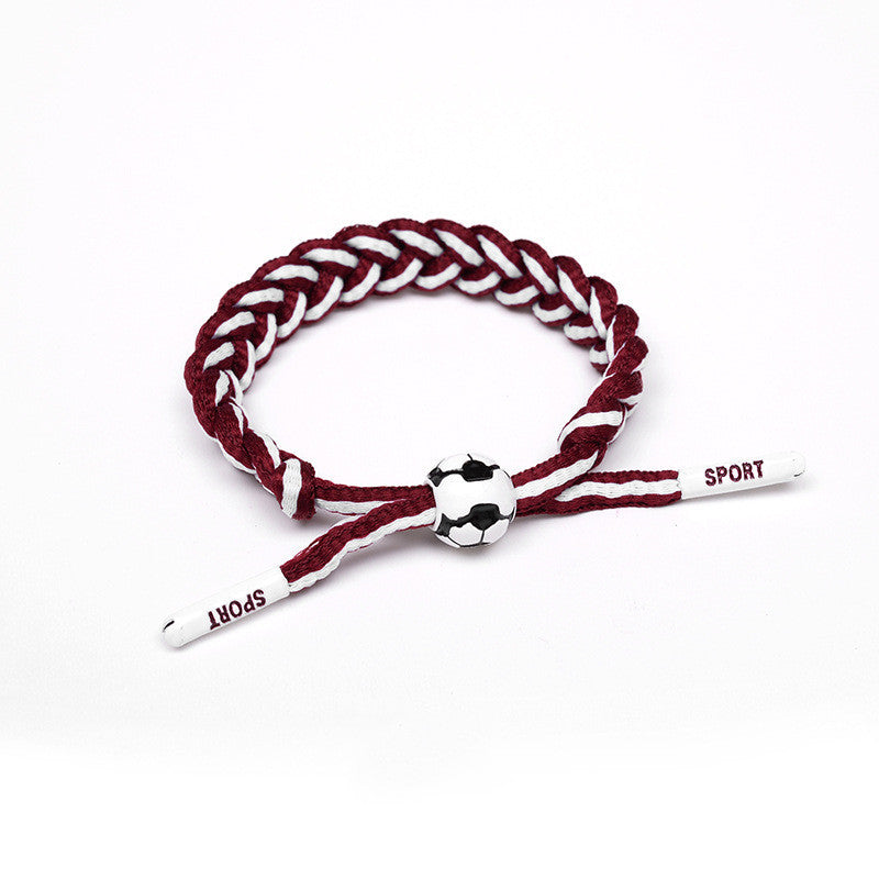 Football Star Braided Bracelet - Country Flags