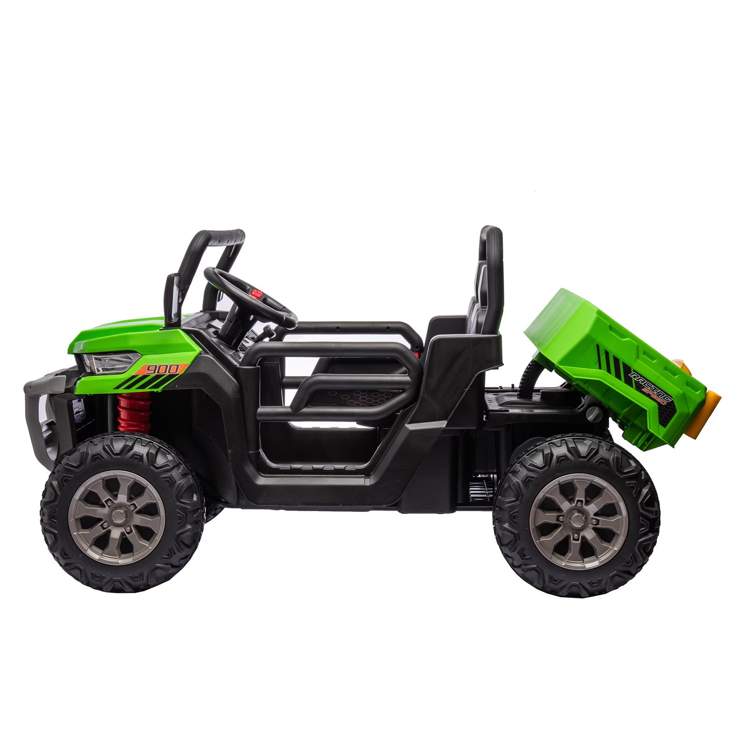 2-Person Electric Kids Truck - 24 Volt, 2x200W Motor, Cast Bed, Remote-Controlled, Loader, Non-Slip Tires