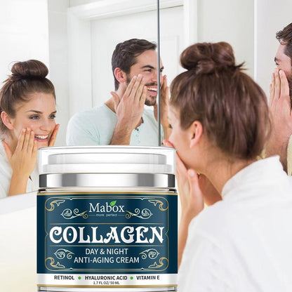 Crema facial hidratante antienvejecimiento con colágeno MABOX 50 g