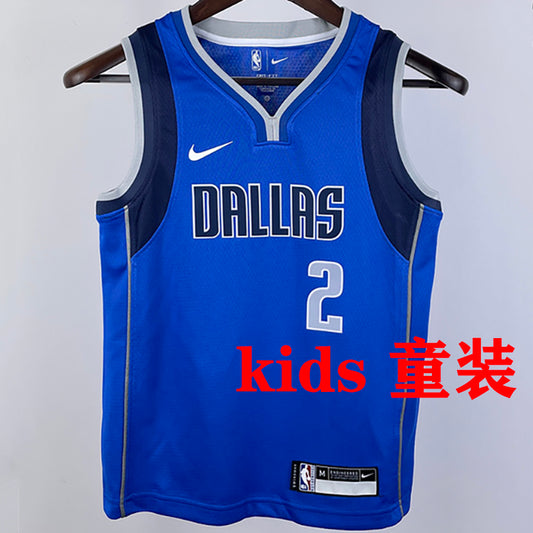 Dallas Mavericks IRVING #2 Blue Kids NBA Jersey