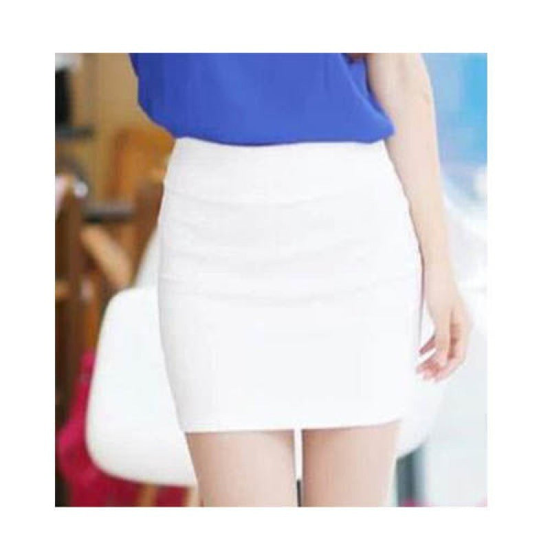 One-step Skirt Unlined High Waist Stretch Short Skirt Skirt