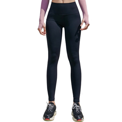 High-Waisted Hip Lifting Leggings with Cross-Strap Waist